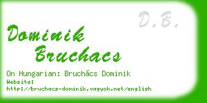 dominik bruchacs business card